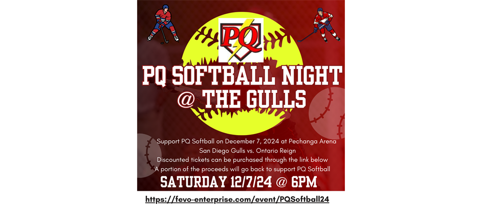 PQ Softball Night with the San Diego Gulls - 12/7/24